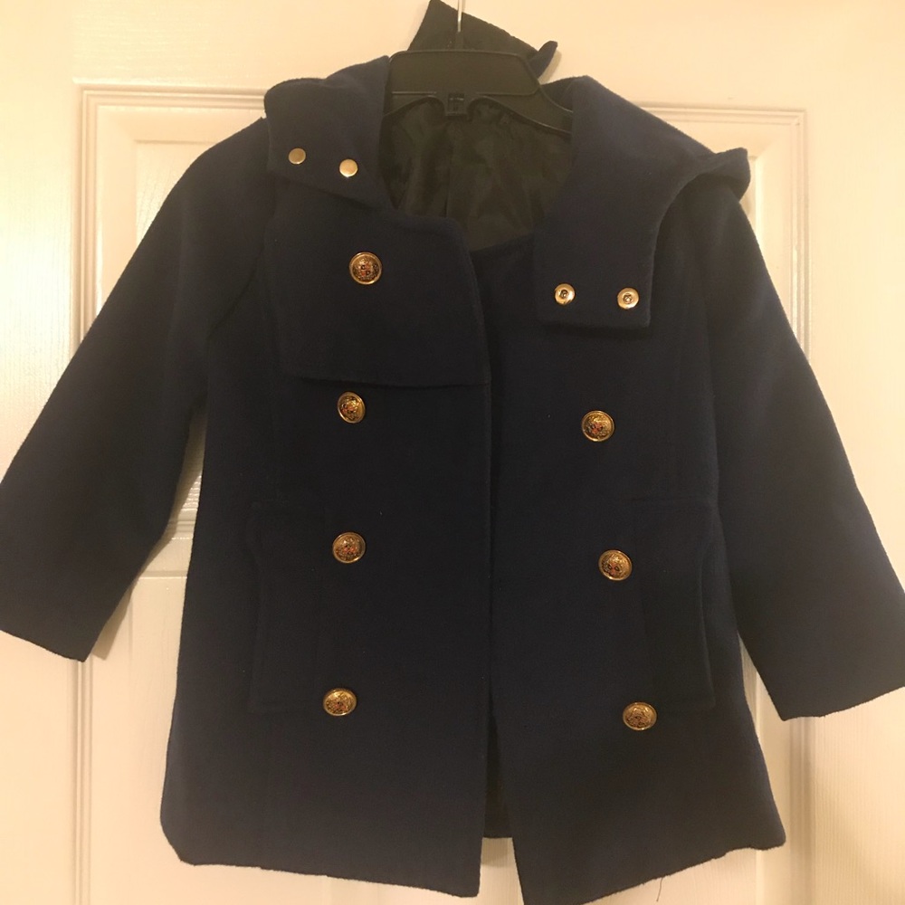 Navy Blue Kids Pea Coat
